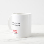 Rote Kasten-Tasse - nichts hat geändert Kaffeetasse (Vorderseite Links)