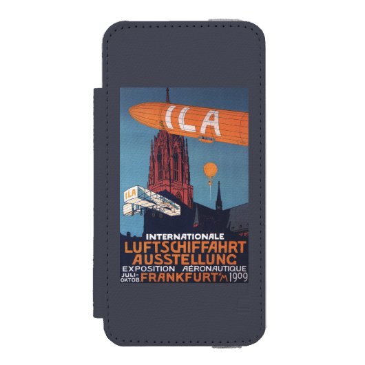 Rote Kathedrale - 1. Luftfahrtausstellung Incipio iPhone Geldbeutel-Hülle (Folio Vorderseite)
