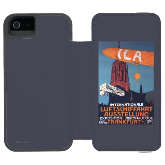 Rote Kathedrale - 1. Luftfahrtausstellung Incipio iPhone Geldbeutel-Hülle (Folio Geöffnet)