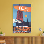 Rote Kathedrale - 1. Luftfahrtausstellung Leinwanddruck (Insitu (Wohnzimmer))