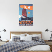 Rote Kathedrale - 1. Luftfahrtausstellung Leinwanddruck (Insitu (Schlafzimmer))