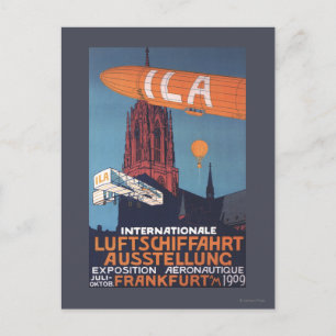 Rote Kathedrale - 1. Luftfahrtausstellung Postkarte