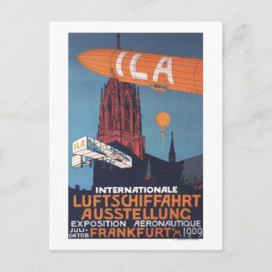 Rote Kathedrale - 1. Luftfahrtausstellung Postkarte