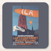 Rote Kathedrale - 1. Luftfahrtausstellung Rechteckiger Pappuntersetzer (Vorderseite)