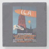 Rote Kathedrale - 1. Luftfahrtausstellung Steinuntersetzer (Vorderseite)