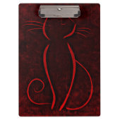 Rote Katze Klemmbrett (Vorderseite)