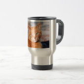 Rote Katze Reisebecher (VorderseiteRechts)