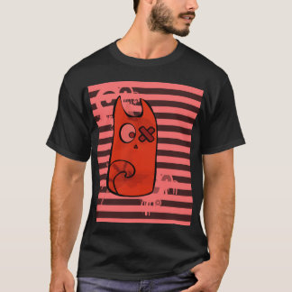 Rote Katze T-Shirt