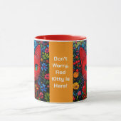 Rote Katze Tasse (Zentrum)