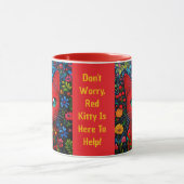 Rote Katze Tasse (Zentrum)