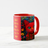 Rote Katze Tasse (VorderseiteRechts)