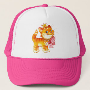 rote Katze Truckerkappe