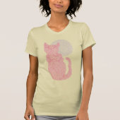 Rote Katze und das MondT-Shirt T-Shirt (Vorderseite)