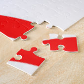 Rote Katze und schwarze Vogeldarstellung Puzzle (Seite)