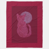 Rote Katze Z und das Fleecedecke (Vorderseite)