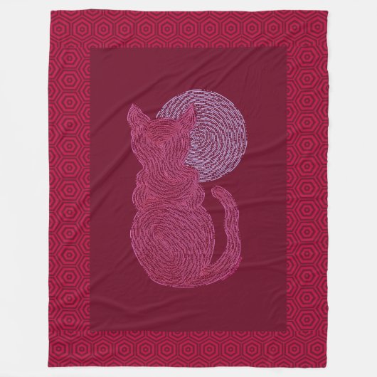 Rote Katze Z und das Fleecedecke (Vorderseite)