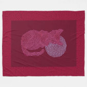 Rote Katze Z und das Fleecedecke (Vorderseite (Horizontal))