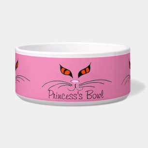 Rote Katzen Augen Haustierfutter Bowl Napf