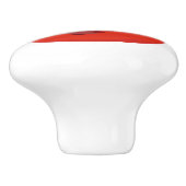 Rote kawaii Tomate weißer Keramik-Griff Keramikknauf (Seitenansicht)