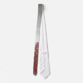 Rote keltische Knoten-Krawatte Krawatte (Rückseite)