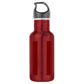 Rote keltische Kunst Trinkflasche (Rückseite)