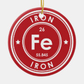 Rote Keramik aus Eisen Keramik Ornament (Vorne)