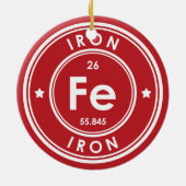 Rote Keramik aus Eisen Ornament (Hinten)