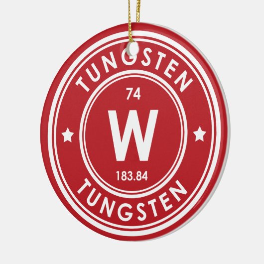 Rote Keramik der Wolframelemente Keramik Ornament (Links)