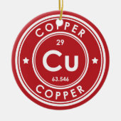 Rote Keramik für Kupferelemente Ornament (Vorne)