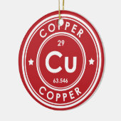 Rote Keramik für Kupferelemente Ornament (Links)