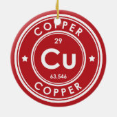 Rote Keramik für Kupferelemente Ornament (Hinten)