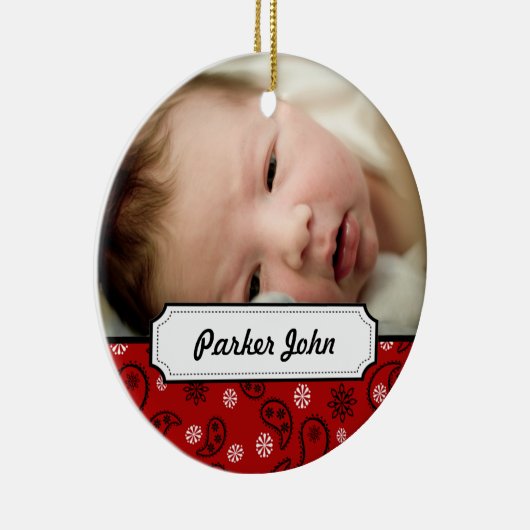 Rote Keramik Ornament (Rechts)