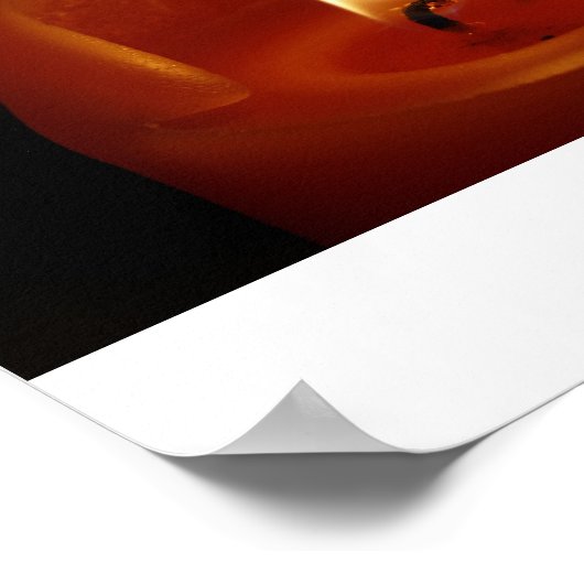 Rote Kerze Poster (Ecke)