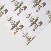 Rote Kerzenbaum Eichhörnchen Tissue Seidenpapier (Ausschnitt)