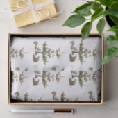 Rote Kerzenbaum Eichhörnchen Tissue Seidenpapier (Geschenk)