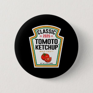 Rote Ketchup-DIY-Halloween-Kostüm passende Gruppe Button