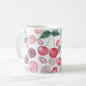 Rote Kirschbeere Kaffeetasse (Vorderseite Links)