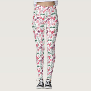 Rote Kirschbeere Leggings