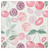 Rote Kirschbeere Stoff (Nahaufnahme)