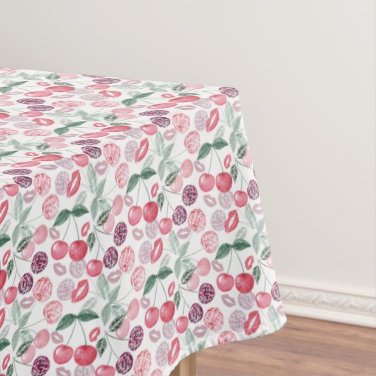 Rote Kirschbeere Tischdecke (Beispiel)