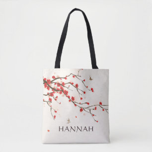 Rote Kirschblüten (Sakura) Tasche