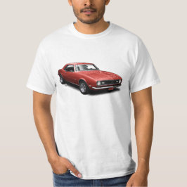 Rote Kirschbombe Camaro auf weißem T - Shirt