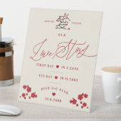 Rote Kirsche aus der chinesischen Liebe blüht unse Sockelschild (In Situ)