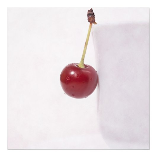 Rote Kirsche Beere Fotodruck (Vorne)