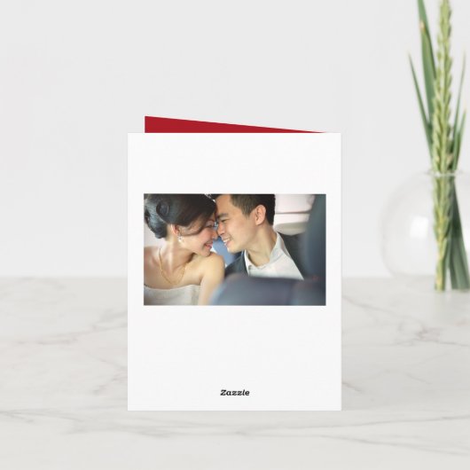 Rote Kirsche Blüten Sakura Ein perfektes Wochenend Dankeskarte (Rückseite)