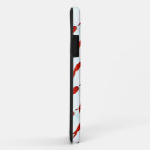 Rote Kirsche-Fischschule nach weißem Muster Case-Mate iPhone Hülle (Hinten/Rechts)