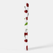 Rote Kirsche, Kirschmuster, Blätter, Frucht iPhone Hülle (Rechte Seite)