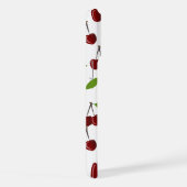 Rote Kirsche, Kirschmuster, Blätter, Frucht iPhone Hülle (Rechte Seite)