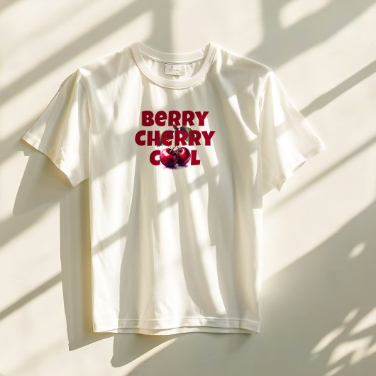 Rote Kirsche Slogan Mutter Tag T-Shirt