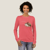 Rote Kirsche Süßer Igel Tri-Blend Shirt (Volle Vorderseite)